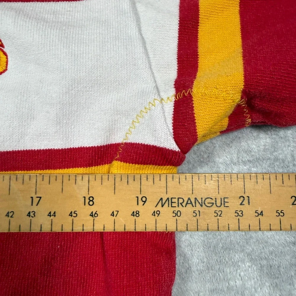 Barbarian Rugby Shirt Mens Small Red Striped Vintage 90s RCSS Field Hockey Polo - Picture 11 of 11